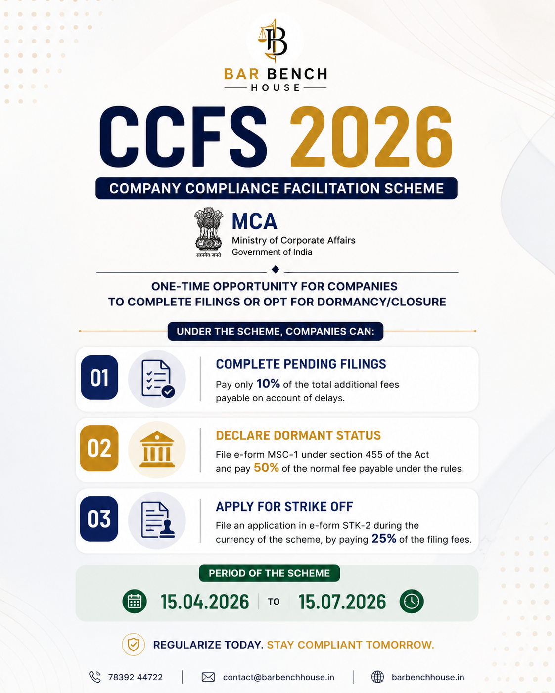 Company Compliance Facilitation Scheme - CCFS 2026